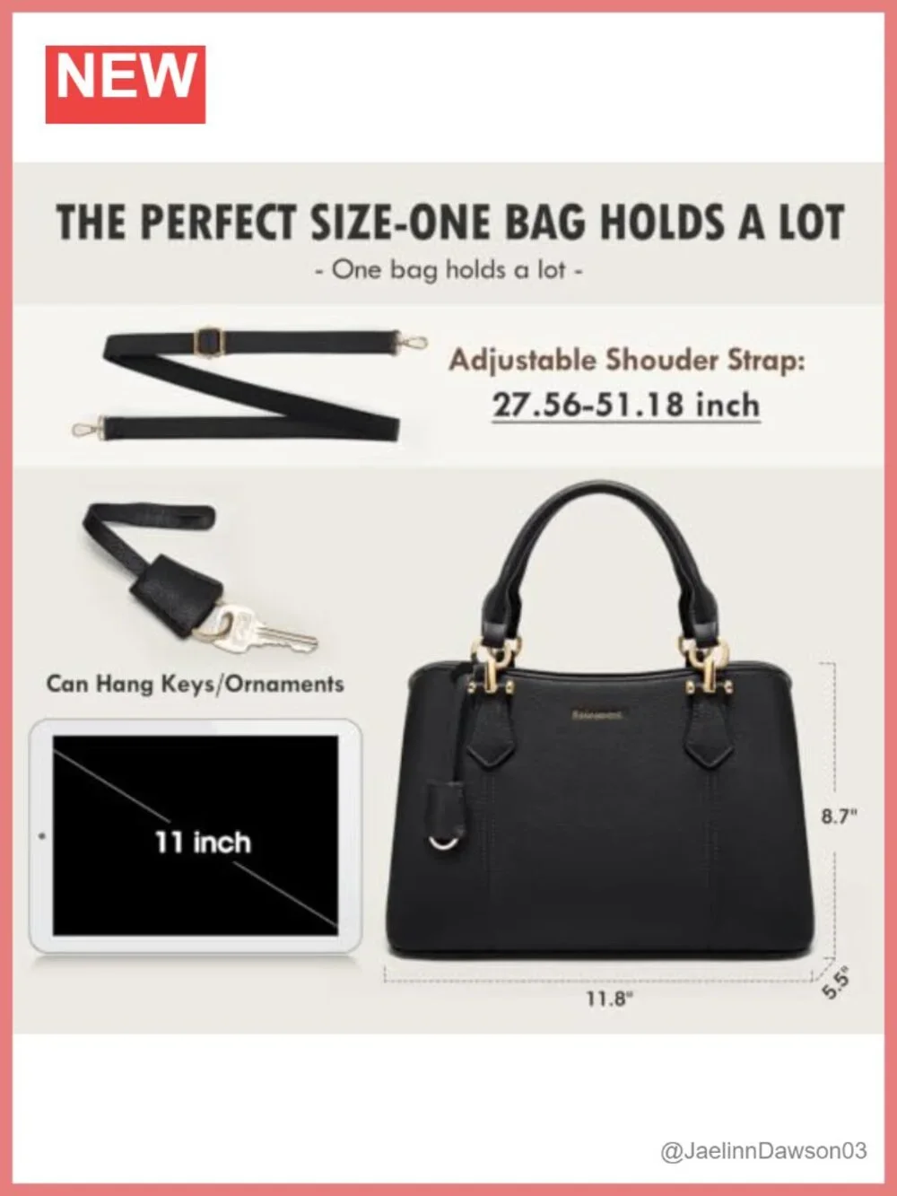 RAINSMORE Waterproof Satchel Handbag for Women Top-Handle Crossbody PU Leather